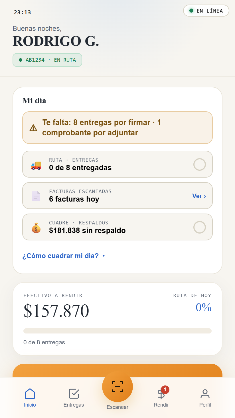 App del chofer